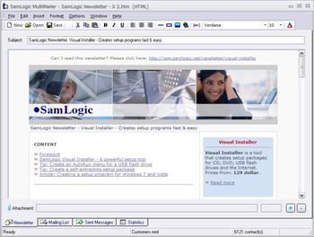 SamLogic MultiMailer 2012 screenshot 3