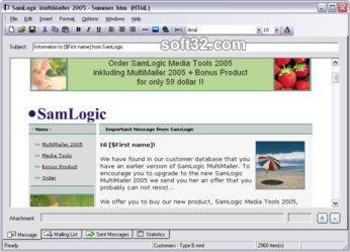 SamLogic MultiMailer screenshot 2