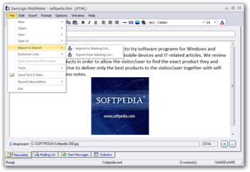 SamLogic MultiMailer Standard screenshot 2