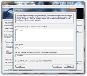 SamLogic USB AutoRun Creator screenshot 3