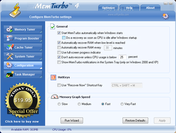 Sammsoft MemTurbo screenshot 3