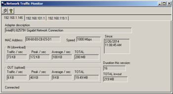 Samoila Network Traffic Monitor screenshot
