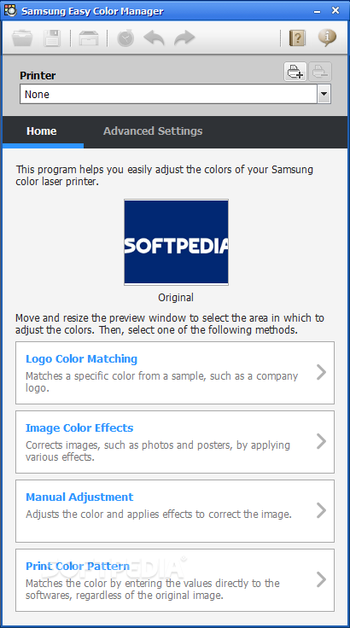 Samsung Easy Color Manager screenshot