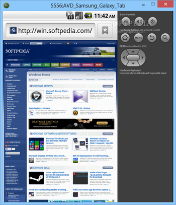 Samsung GALAXY Tab Emulator screenshot 3