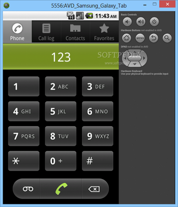 Samsung GALAXY Tab Emulator screenshot 4