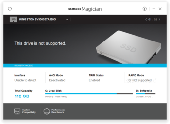 Samsung Magician screenshot