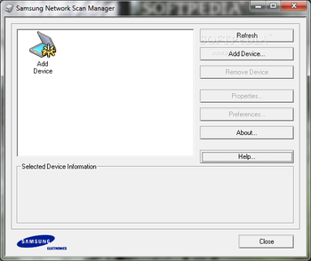Samsung Network Scan Manager screenshot