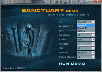 Sanctuary Benchmark screenshot 2