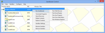 Sandboxie screenshot 2