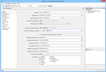 Sandcastle Help File Builder screenshot 2