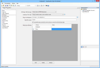 Sandcastle Help File Builder screenshot 4