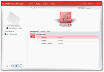 SanDisk Media Manager screenshot 2