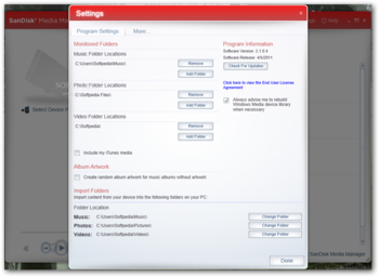 SanDisk Media Manager screenshot 5