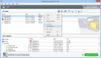 SanDisk SecureAccess screenshot 3