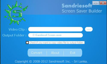 Sandriesoft Screen Saver Builder screenshot