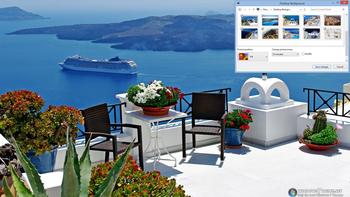 Santorini Greece Windows 7 Theme screenshot