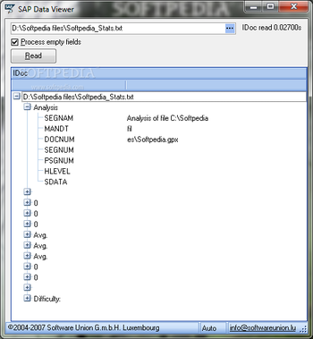 SAP Data Viewer screenshot