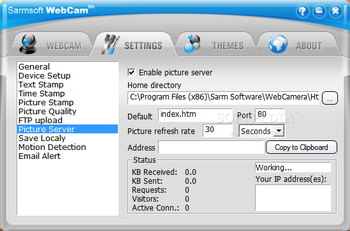 SarmSoft WebCam screenshot 7
