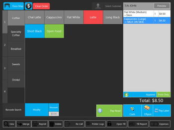 SASSCO POS for Cafe screenshot