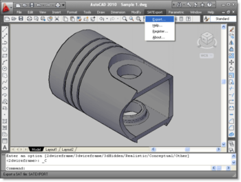SAT Export for AutoCAD screenshot