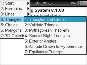 SAT Operating System for TI-Nspire CX CAS screenshot