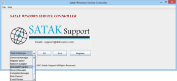 Satak Windows Service Controller screenshot