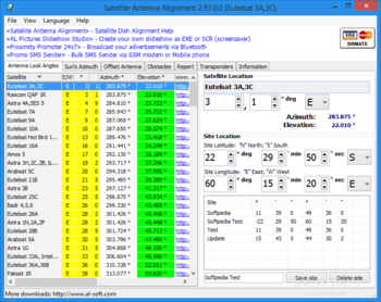 Satellite Antenna Alignment screenshot