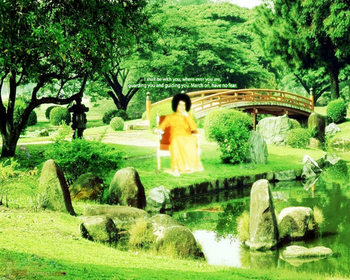 Sathya Sai Baba enjoying garden view screenshot