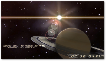 Saturn 3D Space Survey Screensaver screenshot