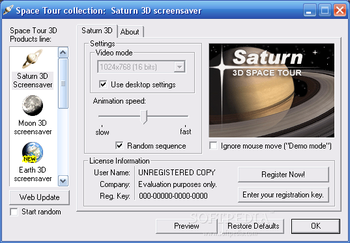 Saturn 3D Space Tour screenshot 2