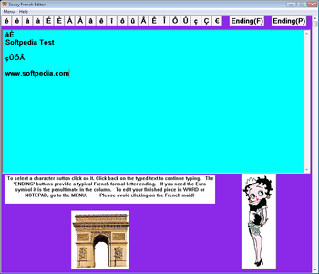 Saucy French Editor screenshot