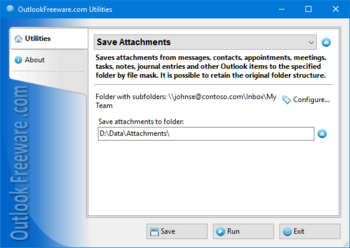 Save Attachments for Outlook screenshot