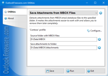 Save Attachments from MBOX Files screenshot