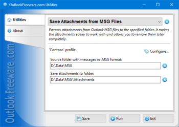 Save Attachments from MSG Files screenshot