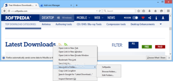 Save Link in Folder screenshot