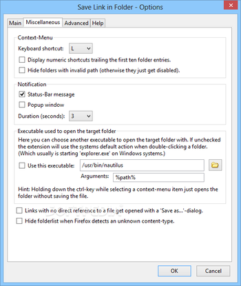 Save Link in Folder screenshot 3