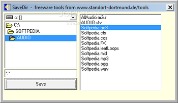 SaveDir screenshot
