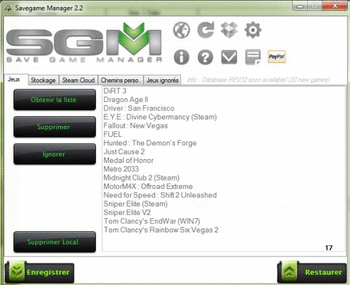 Savegame Manager screenshot