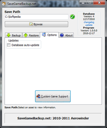 SaveGameBackup.net screenshot 2