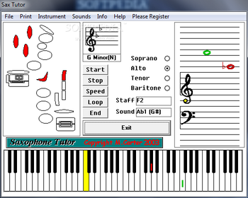 Sax Tutor screenshot