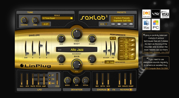 SaxLab screenshot