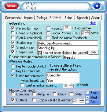 "Say Now" Voice Recognition Software screenshot 2