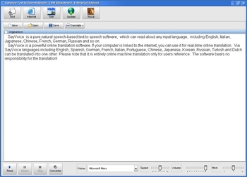 Sayvoice Text to speech reader-5 voices screenshot