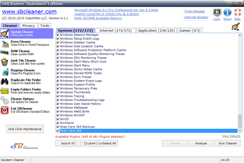 SB Cleaner Standard Edition screenshot