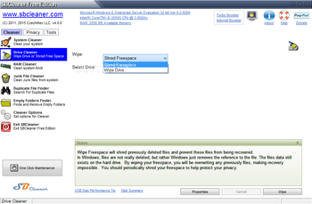 SBCleaner Free Edition screenshot 2