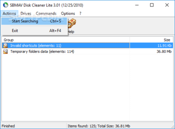 SBMAV Disk Cleaner Lite screenshot 2