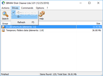 SBMAV Disk Cleaner Lite screenshot 3
