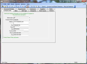 SBS Quality Database screenshot 11