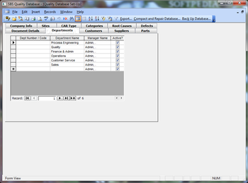 SBS Quality Database screenshot 18