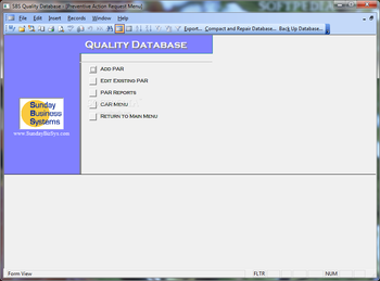 SBS Quality Database screenshot 5